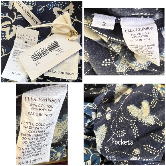 Ulla Johnson Iona Midi Dress Size 2 - Picture 11 of 12